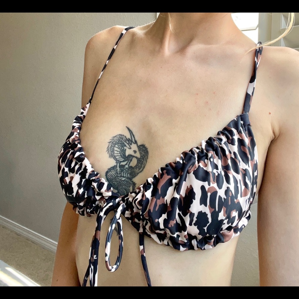 Cheetah SHEIN bikini top